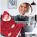 Oversize homewear Special Pattern TV Blanket Hoodie Blanket